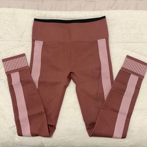 Fabletics leggings with stripped detailing